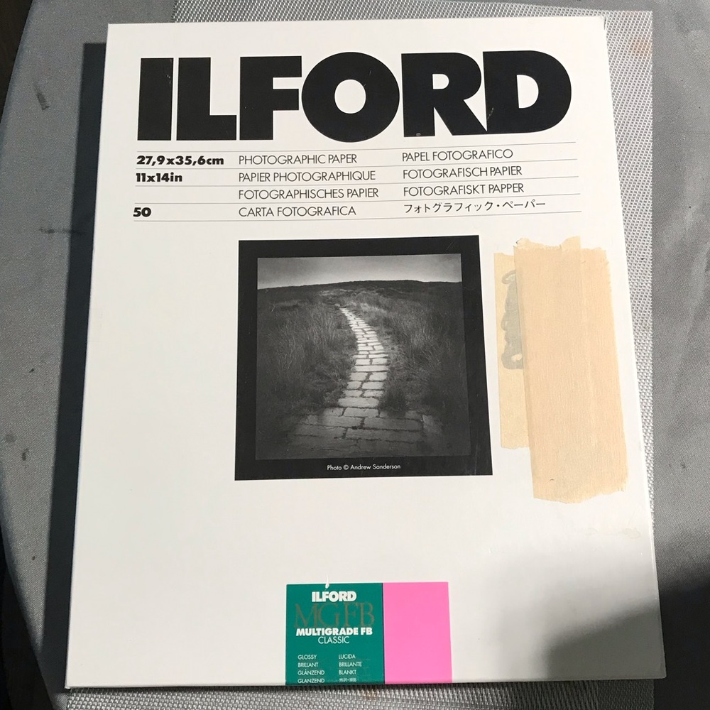 Film photography set black and white